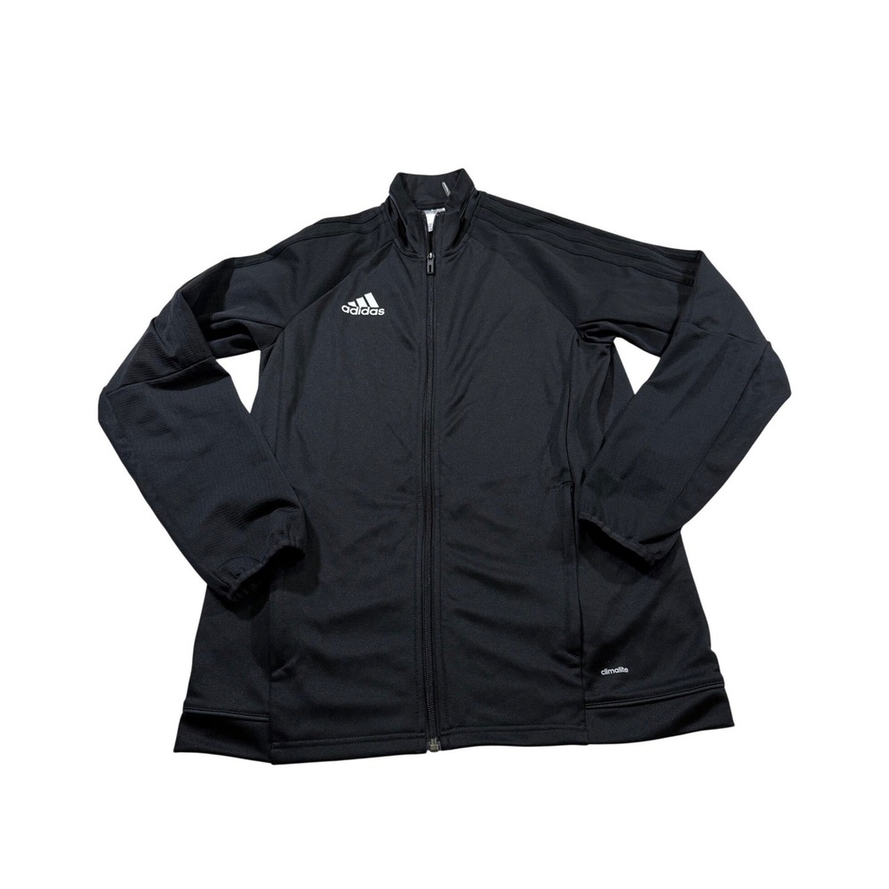 Adidas Track Jacket Full Zip Performance‎ Striped Athleisure Running Workout M